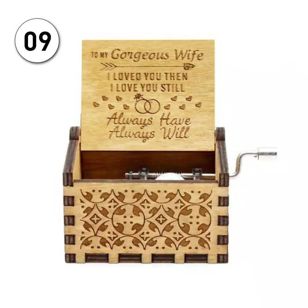 christmas gift handmade classical music box pine