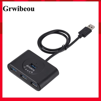 Grwibeou USB 3.0 HUB 4 Port High Speed with Power Splitter USB3.0 OTG Adapter for Macbook Laptop PC Computer HDD Kit Accessories 
Grwibeou USB 3.0 HUB 4 Port High Speed with Power Splitter USB3.0 OTG Adapter for Macbook Laptop PC Computer HDD Kit Accessories