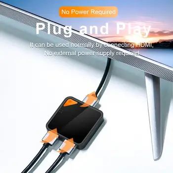 HDMI Splitter Bi-directional Switch Tool 1 Input 2 Output/2 Input 1 Output 4Kx2K, 3D 1080P Switcher HD Audio HDTV Smart TV Boxes
HDMI Splitter Bi-directional Switch Tool 1 Input 2 Output/2 Input 1 Output 4Kx2K, 3D 1080P Switcher HD Audio HDTV Smart TV Boxes