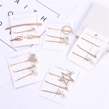 New 3pcs/set Crystal Pearl Metal Hair Clip Bobby Pin Barrette Hairpin Hair Accessories Beauty Styling Tools Hairpins Women
New 3pcs/set Crystal Pearl Metal Hair Clip Bobby Pin Barrette Hairpin Hair Accessories Beauty Styling Tools Hairpins Women
