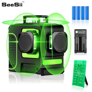 12 lines 3D Laser Level With Lithium Battery Green Laser Self-Leveling 360 Horizontal & Vertical Cross Line Indoor/Outdoor
12 lines 3D Laser Level With Lithium Battery Green Laser Self-Leveling 360 Horizontal & Vertical Cross Line Indoor/Outdoor