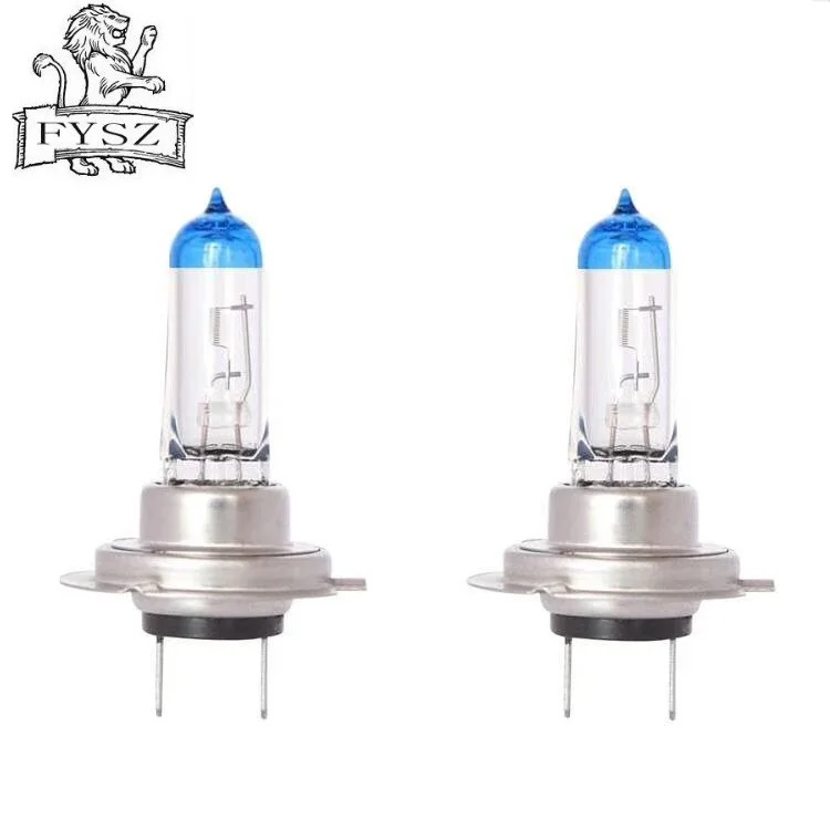 2Pcs H7 12V 55W 5000k Cars Halogen headlamp bulbs Super bright Auto headlights Fog lamps White - Blue + Silver
2Pcs H7 12V 55W 5000k Cars Halogen headlamp bulbs Super bright Auto headlights Fog lamps White - Blue + Silver