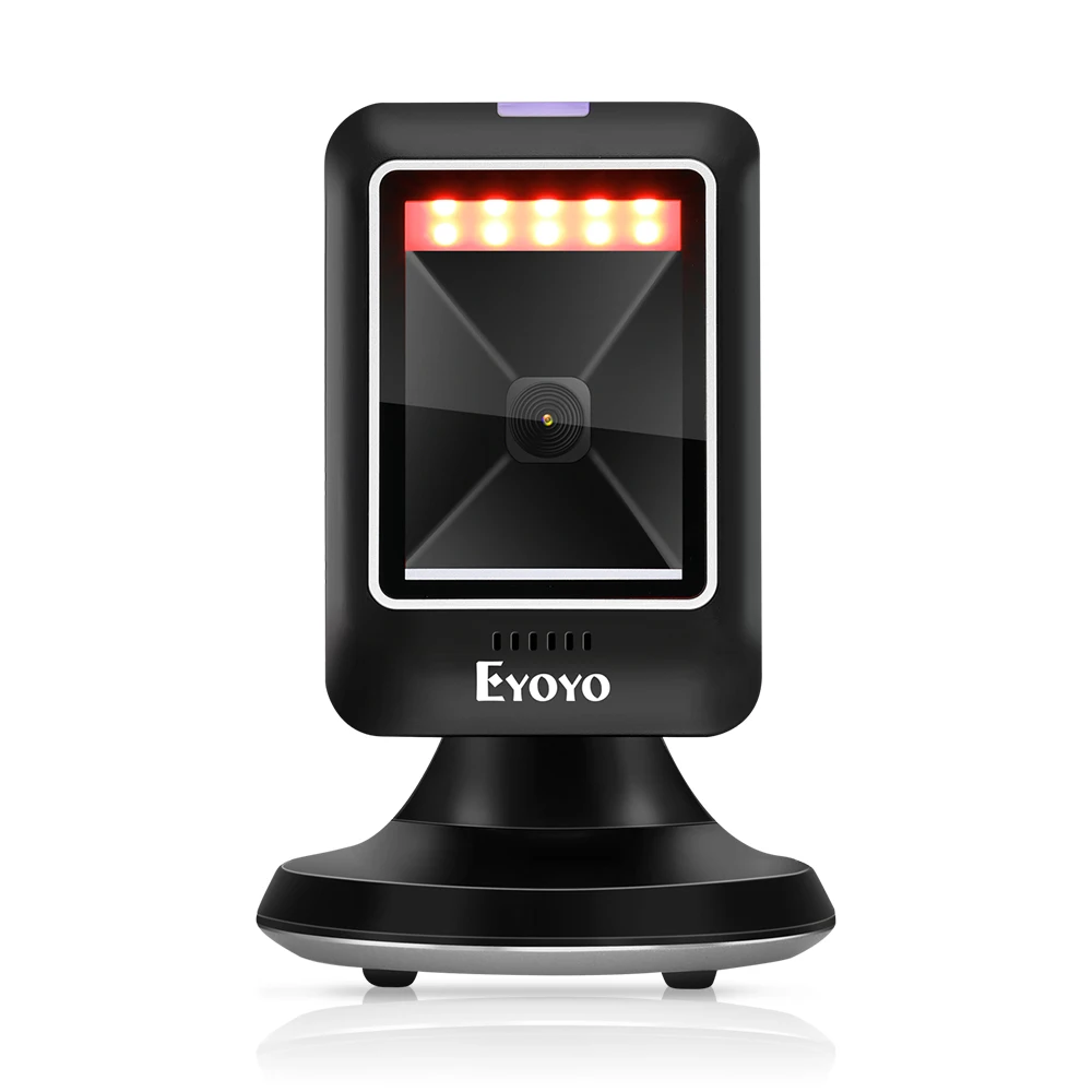 Eyoyo EY-6300 2D 1D Desktop Barcode Scanner Platform Scanner Automatic Sensing Scanning Hands-Free USB Wired Barcode Reader
Eyoyo EY-6300 2D 1D Desktop Barcode Scanner Platform Scanner Automatic Sensing Scanning Hands-Free USB Wired Barcode Reader