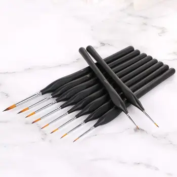 10pcs/set Professional Fine Detail Painting Miniature Brush for Hool Line Acrylic Watercolor Oil Drawing Art Supplies
10pcs/set Professional Fine Detail Painting Miniature Brush for Hool Line Acrylic Watercolor Oil Drawing Art Supplies