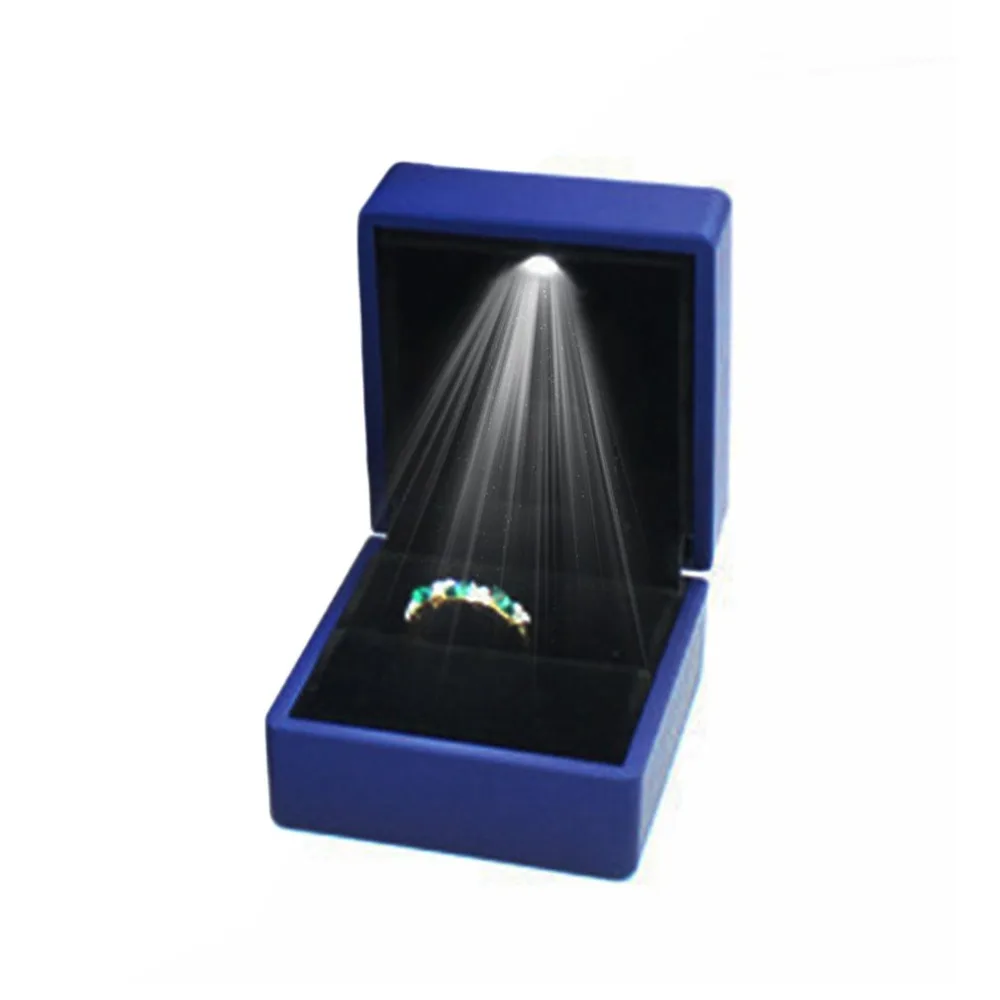 Fashion LED Lighted Earring Ring Gift Box Wedding Ring Jewelry Display Packaging Organizer Storage For Engagement Black/Blue
Fashion LED Lighted Earring Ring Gift Box Wedding Ring Jewelry Display Packaging Organizer Storage For Engagement Black/Blue
