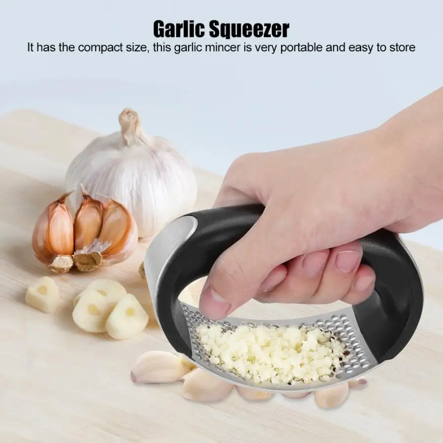 Stainless Steel Garlic Presses Manual Garlic Mincer Chopping Garlic Tools Curve Fruit Vegetable Tools Kitchen Gadgets
Stainless Steel Garlic Presses Manual Garlic Mincer Chopping Garlic Tools Curve Fruit Vegetable Tools Kitchen Gadgets