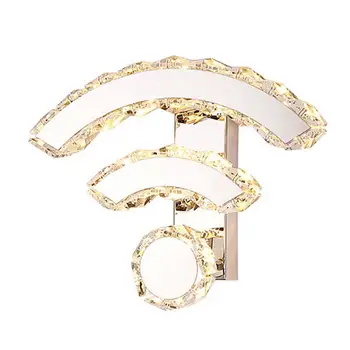 K9 Crystal Bedroom Mount Light Fixture Wifi Led Shaped Living Room Minimalist Wall Sconces Light 
K9 Crystal Bedroom Mount Light Fixture Wifi Led Shaped Living Room Minimalist Wall Sconces Light