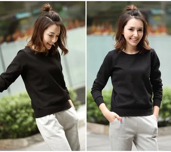 Solid color sweatshirt autumn and winter women's sweatshirt casual hoodie
Solid color sweatshirt autumn and winter women's sweatshirt casual hoodie