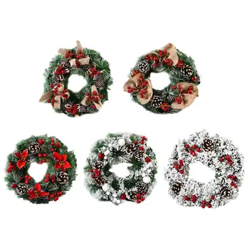 Christmas Wreath Snowflake Pine Needles Artificial Plants Christmas Decorative Flower Wreath DIY Home Decorations Pendant 
Christmas Wreath Snowflake Pine Needles Artificial Plants Christmas Decorative Flower Wreath DIY Home Decorations Pendant