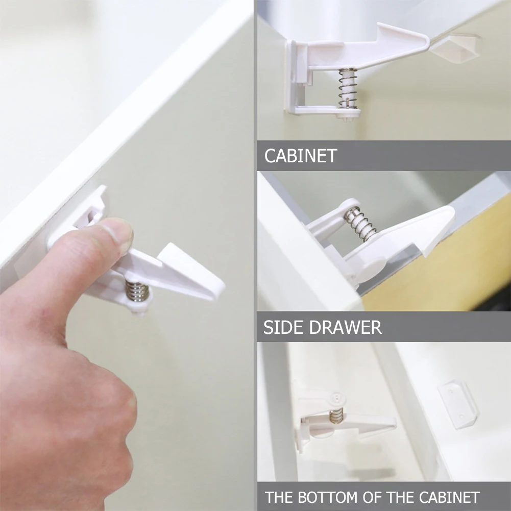 10pcs Children Kids Protection Baby Security Lock for Drawer Door Cabinet Baby Lock Safety Lock System Child Cupboard Locks
10pcs Children Kids Protection Baby Security Lock for Drawer Door Cabinet Baby Lock Safety Lock System Child Cupboard Locks
