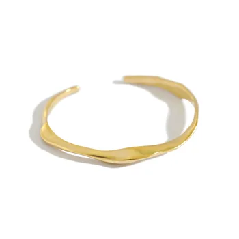 JDSF217 Ins Simple Irregular Concave Convex Silver Bangle Smooth 18K Gold Plated S925 Sterling Silver bangle Cuff bracelet
JDSF217 Ins Simple Irregular Concave Convex Silver Bangle Smooth 18K Gold Plated S925 Sterling Silver bangle Cuff bracelet