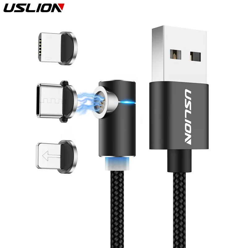 USLION 3A Magnetic Cable Micro USB Type C Fast Charging Adapter Micro Type-C Magnet Charger For iPhone 7 Samsung S10 Plus xiaomi
USLION 3A Magnetic Cable Micro USB Type C Fast Charging Adapter Micro Type-C Magnet Charger For iPhone 7 Samsung S10 Plus xiaomi