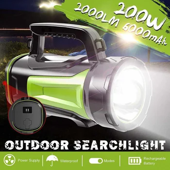 200W LED Rechargeable Search Light USB LED flashlight night light lamp hand Handle Spotlight Ultra-long Standby
200W LED Rechargeable Search Light USB LED flashlight night light lamp hand Handle Spotlight Ultra-long Standby