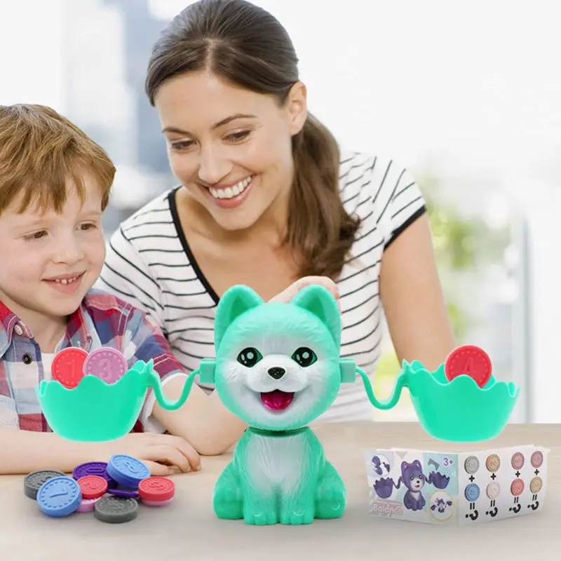 Kids Cute Dog Balancing Scale Math Game Fun Toy Learning Number Educational Gift for Children
Kids Cute Dog Balancing Scale Math Game Fun Toy Learning Number Educational Gift for Children