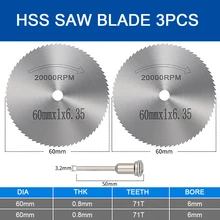 3Pcs 1/8"Mini HSS Circular Saw Blade Rotary Tool for Dremel Metal Cutter Power Tool Wood Cutting Discs Drill Mandrel Cutoff
3Pcs 1/8"Mini HSS Circular Saw Blade Rotary Tool for Dremel Metal Cutter Power Tool Wood Cutting Discs Drill Mandrel Cutoff