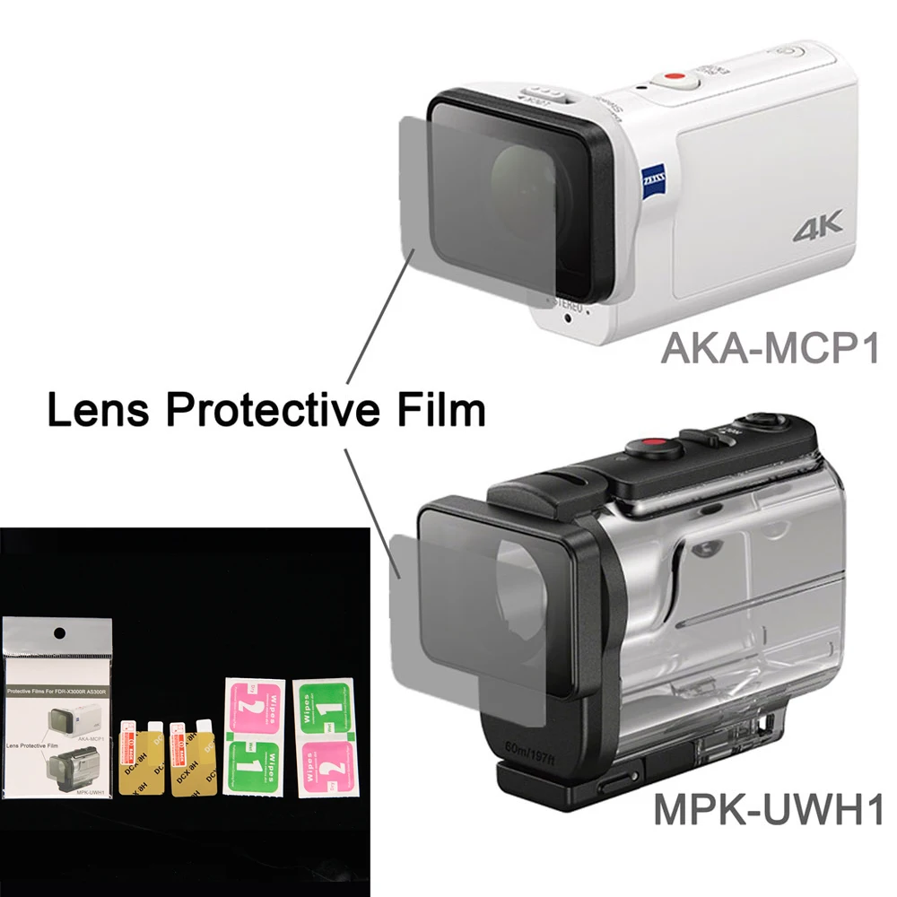 Clear Lens Protector Film For AKA-MCP1 MPK-UWH1 For sony action cam HDR-AS300r AS50v FDR-X3000R Accessories
Clear Lens Protector Film For AKA-MCP1 MPK-UWH1 For sony action cam HDR-AS300r AS50v FDR-X3000R Accessories
