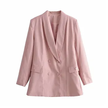 Women stylish pink blazer double breasted pockets long sleeve casual solid coat 2019 autumn female office wear outerwear tops
Women stylish pink blazer double breasted pockets long sleeve casual solid coat 2019 autumn female office wear outerwear tops