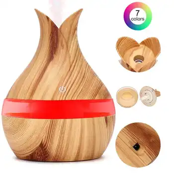 Aroma Diffuser 300ml 7 Color LED Night Light Aroma Essential Oil Diffuser Air Humidifier Light Wooden Grain Cool Mist Humidifier
Aroma Diffuser 300ml 7 Color LED Night Light Aroma Essential Oil Diffuser Air Humidifier Light Wooden Grain Cool Mist Humidifier