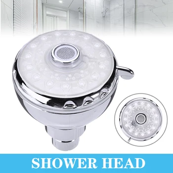 LED Water Temperature Control Shower Head 7 Color Changing LED Bathroom Showerhead Water Saving Round Rainfall Shower Head