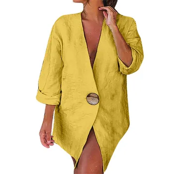 Fashion Women Ladies Solid Cotton Button Casual Loose Long Sleeve Slim Outwear Jacket Coat Autumn Winter Tops
Fashion Women Ladies Solid Cotton Button Casual Loose Long Sleeve Slim Outwear Jacket Coat Autumn Winter Tops