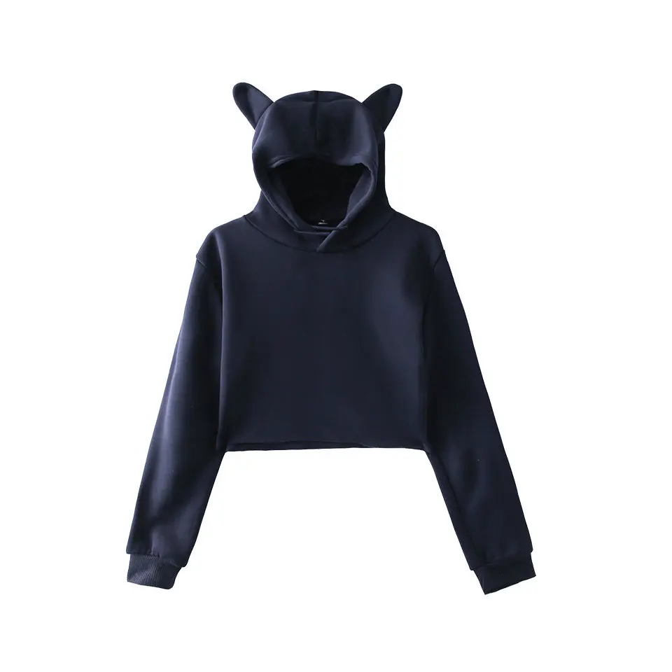 Long Sleeve Women Short Hoodie Sexy Solid Color Cropped Hoodies Sweatshirt Pullover Harajuku Crop Tops Sudadera Streetwear Cloth 
Long Sleeve Women Short Hoodie Sexy Solid Color Cropped Hoodies Sweatshirt Pullover Harajuku Crop Tops Sudadera Streetwear Cloth
