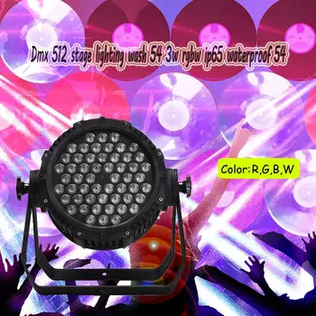 

4pcs/lot China Dmx 512 stage lighting wash 54 3w rgbw ip65 waterproof 54x3w led par