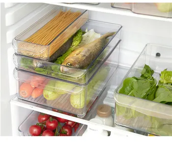 Refrigerator Box Can Be Superimposed Plastic Fresh-keeping Box Rectangular Noodle Vegetable and Fruit Kitchen Storage Box
Refrigerator Box Can Be Superimposed Plastic Fresh-keeping Box Rectangular Noodle Vegetable and Fruit Kitchen Storage Box