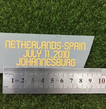 2010 Final Spain Match Details Spain Vs Netherlands Patch Heat Transfer Soccer Badge
2010 Final Spain Match Details Spain Vs Netherlands Patch Heat Transfer Soccer Badge