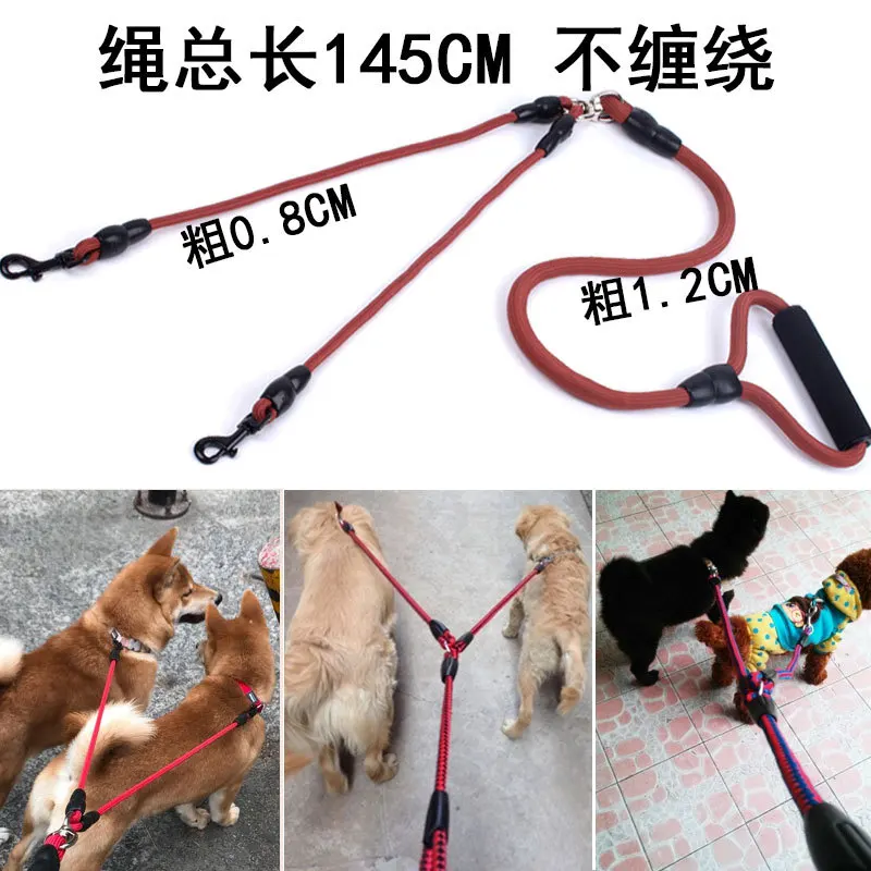 Double-ended Traction Rope Nylon Pet One plus Two Dog Traction Belt Anti-Winding Two Hook
Double-ended Traction Rope Nylon Pet One plus Two Dog Traction Belt Anti-Winding Two Hook