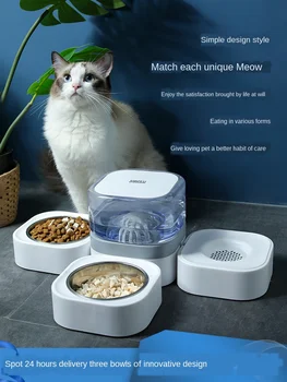 Wet-proof chin pet cat bowl dog bowl double bowl cat bowl super large capacity dog basin anti-knock-over cat protection spine do
Wet-proof chin pet cat bowl dog bowl double bowl cat bowl super large capacity dog basin anti-knock-over cat protection spine do