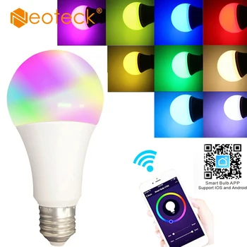 Neoteck 2 Pcs 7W Wifi Smart Multi-Color LED Light Bulb E27 Multi Color Stage Lamp Wake-up Light Smart Home Light Bulbs
Neoteck 2 Pcs 7W Wifi Smart Multi-Color LED Light Bulb E27 Multi Color Stage Lamp Wake-up Light Smart Home Light Bulbs