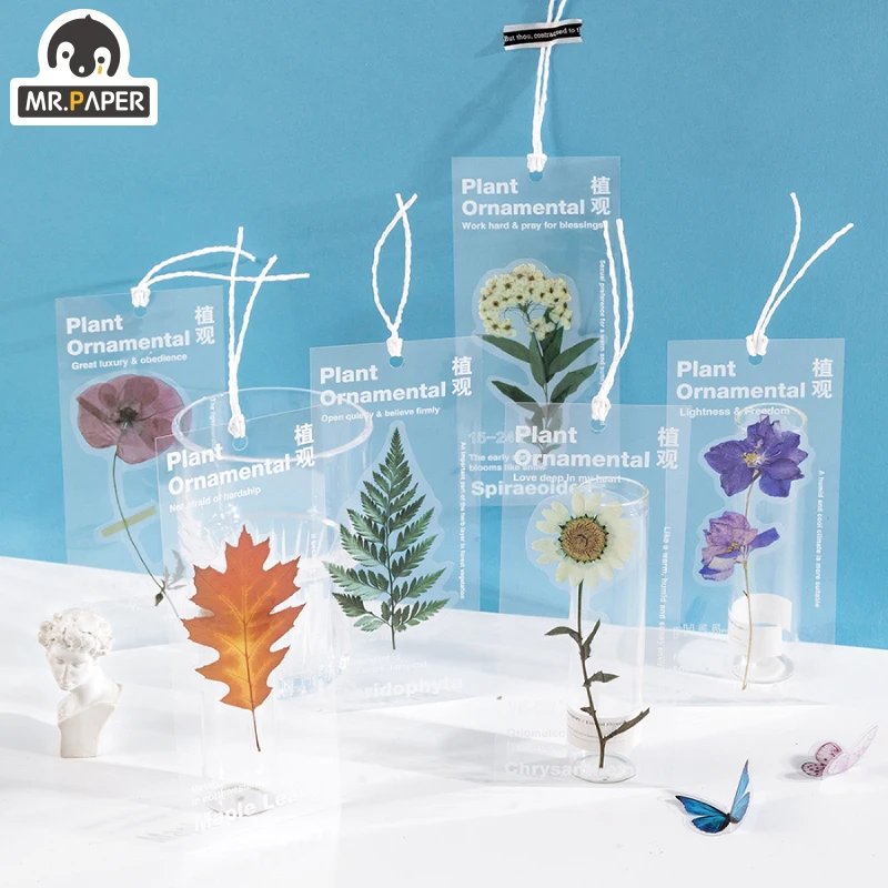Mr.Paper 8 Designs Plant Style Plant Observation Room Series Dried Flower Transparent Bookmarks Hand Account Decoration Material
Mr.Paper 8 Designs Plant Style Plant Observation Room Series Dried Flower Transparent Bookmarks Hand Account Decoration Material