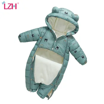 LZH 2020 New Autumn Winter Baby Girl Clothes Printing Romper For Newborns Thick Warm Go Out Clothing Baby Boy Jumpsuit 0-18month 
LZH 2020 New Autumn Winter Baby Girl Clothes Printing Romper For Newborns Thick Warm Go Out Clothing Baby Boy Jumpsuit 0-18month