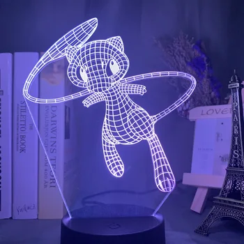 3d Led Night Light Lamp Mew Figure Nightlight for Kids Bedroom Decoration Usb Touch Sensor Hologram Light Lamp Bedside
3d Led Night Light Lamp Mew Figure Nightlight for Kids Bedroom Decoration Usb Touch Sensor Hologram Light Lamp Bedside