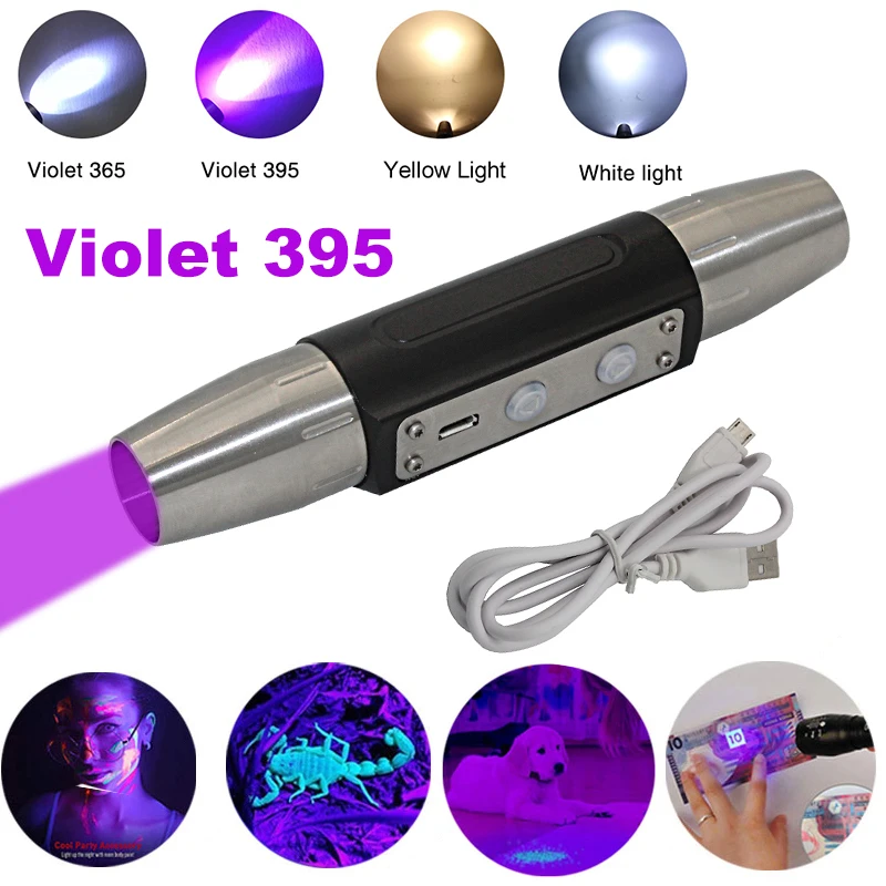 Expert Jade Flashlight USB Rechargeable UV LED 395NM/365nm Violet Light 4 files Ultraviolet Torch for Jade Jewelry amber Money
Expert Jade Flashlight USB Rechargeable UV LED 395NM/365nm Violet Light 4 files Ultraviolet Torch for Jade Jewelry amber Money