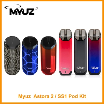 Original Myuz SS1/Astora 2 Pod System Kit 2ml Cartridge 1.2ohm Ni-Cr Alloy Coil VS Eleaf iTap Pod Kit Electronic Cigarette
Original Myuz SS1/Astora 2 Pod System Kit 2ml Cartridge 1.2ohm Ni-Cr Alloy Coil VS Eleaf iTap Pod Kit Electronic Cigarette