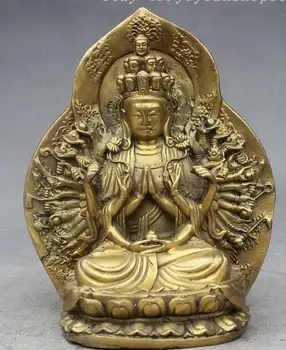 zhmui88002841917++Chinese Buddhism Brass 11 Head 1000 Arms Avalokiteshvara Goddess Statue
zhmui88002841917++Chinese Buddhism Brass 11 Head 1000 Arms Avalokiteshvara Goddess Statue