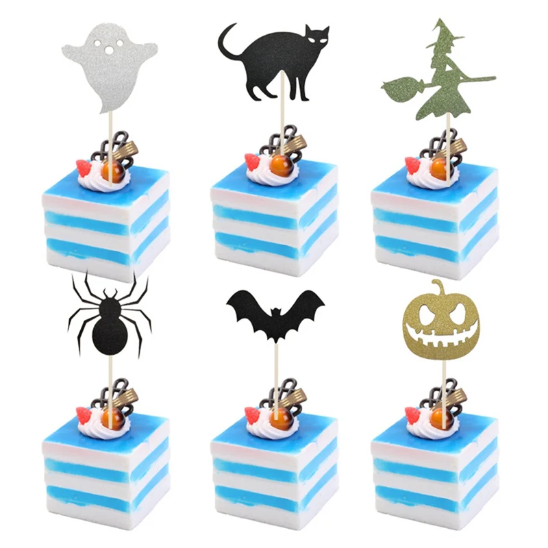 6pcs Cake Topper Halloween Theme Plastic Fruit Picks Cupcake Topper Cake Insert Cards Cake Picks For Party Cake Decoration
6pcs Cake Topper Halloween Theme Plastic Fruit Picks Cupcake Topper Cake Insert Cards Cake Picks For Party Cake Decoration