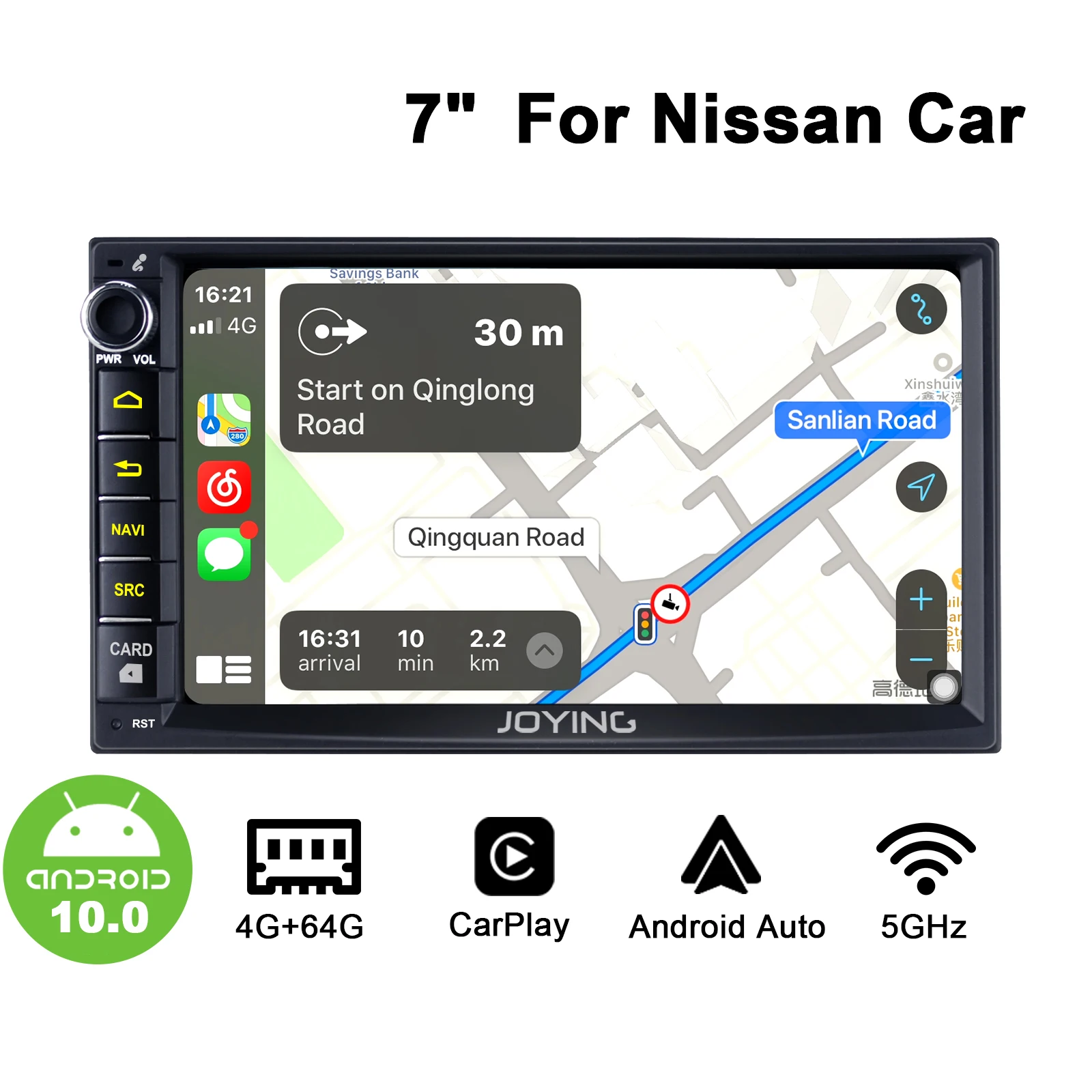 7 "Android10 автомобиля Radiofor Nissan Sentra X trail/Tiida/Qashqai/X trail/Фрон уровня/патруль