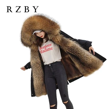 RZBY Winter Ladies Casual Slim Fur Large Size New Cotton Long Thick Black Fox 3 In 1 Lined Streetwear Warm Parka Coat Jacket
RZBY Winter Ladies Casual Slim Fur Large Size New Cotton Long Thick Black Fox 3 In 1 Lined Streetwear Warm Parka Coat Jacket