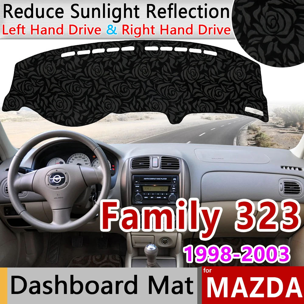 for Mazda Family 323 1998~2003 BJ Anti-Slip Mat Rose Pattern Dashmat Dashboard Cover Pad Accessories for Ford Laser KN KQ Cape
for Mazda Family 323 1998~2003 BJ Anti-Slip Mat Rose Pattern Dashmat Dashboard Cover Pad Accessories for Ford Laser KN KQ Cape