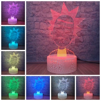 New Cartoon Design Rick and Morty 3D Visual LED Lights For Kids Touch Usb Table As Lamp Lava Baby Sleeping Night Light Dropship
New Cartoon Design Rick and Morty 3D Visual LED Lights For Kids Touch Usb Table As Lamp Lava Baby Sleeping Night Light Dropship