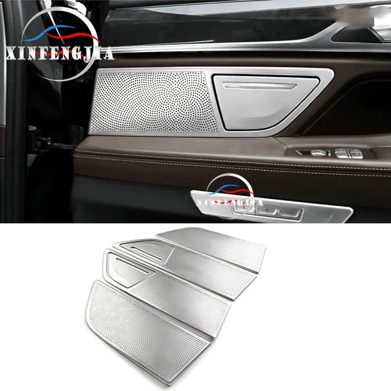 For BMW 7 Series G11 G12 16-19 4X Stainless Door Speaker Audio Panel Trim Cover
For BMW 7 Series G11 G12 16-19 4X Stainless Door Speaker Audio Panel Trim Cover