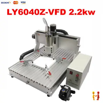 3 axis LY CNC 6040 CNC Router Engraving cutting mini metal cnc milling machine with 2.2KW Spindle
3 axis LY CNC 6040 CNC Router Engraving cutting mini metal cnc milling machine with 2.2KW Spindle