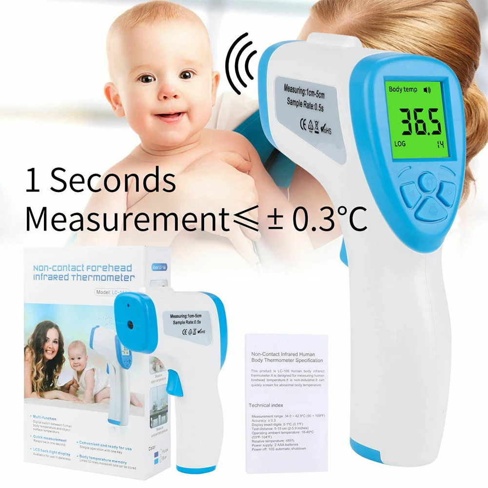 Non-Contact High-Precision A66 Infrared Forehead Thermometer LCD Digital IR Thermometer Portable For Adult Baby Body Care
Non-Contact High-Precision A66 Infrared Forehead Thermometer LCD Digital IR Thermometer Portable For Adult Baby Body Care