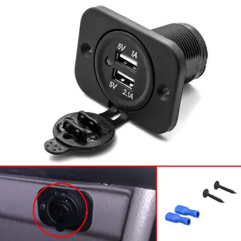 12V-24V Dual USB Port 3.1A Car Phone Charger Lighter Socket Outlet Waterproof For Car Boat Marine Motorbike ATV RV Accessories
12V-24V Dual USB Port 3.1A Car Phone Charger Lighter Socket Outlet Waterproof For Car Boat Marine Motorbike ATV RV Accessories