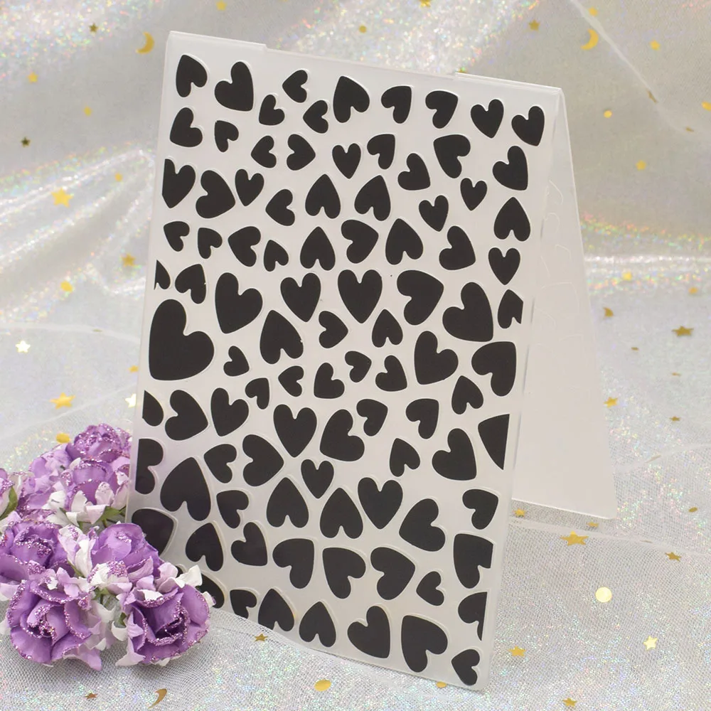 Heart Stamps Plastic Embossing Folder Paper Embossing Template DIY Scrapbooking Photo Album Paper Card Decoration
Heart Stamps Plastic Embossing Folder Paper Embossing Template DIY Scrapbooking Photo Album Paper Card Decoration