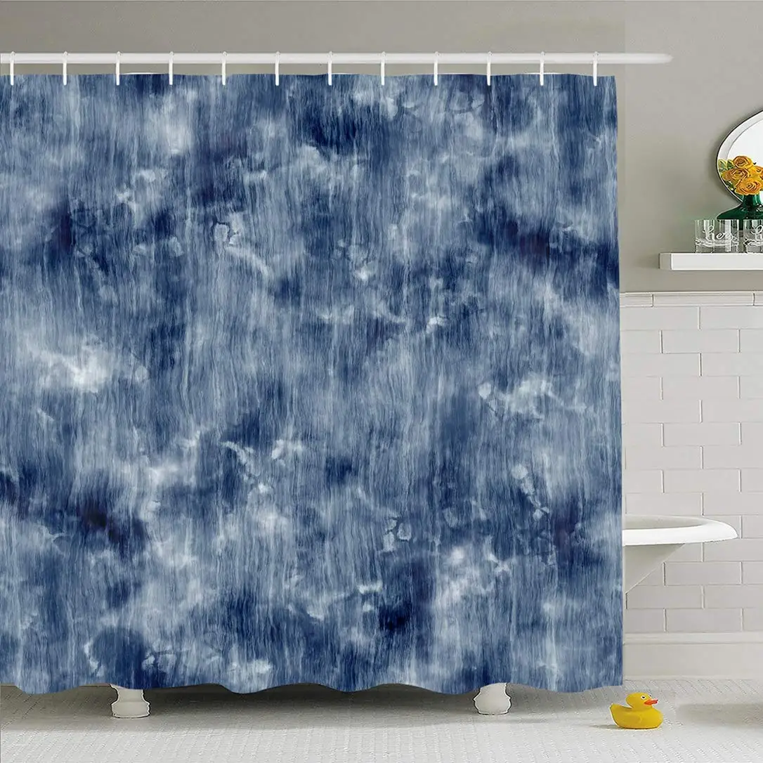 Shower Curtain Set with Hooks 60x72 Abstract Washed Indigo Tile Effect Natural Tie Mottled Ornament Dye Pattern Textile Motif
Shower Curtain Set with Hooks 60x72 Abstract Washed Indigo Tile Effect Natural Tie Mottled Ornament Dye Pattern Textile Motif