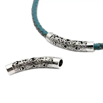 AaaZee 4pcs 4.5mm Hole Antique Silver Hollowed Spacer Tube for DIY Bracelet and Necklace Slider Hair Decoration 
AaaZee 4pcs 4.5mm Hole Antique Silver Hollowed Spacer Tube for DIY Bracelet and Necklace Slider Hair Decoration