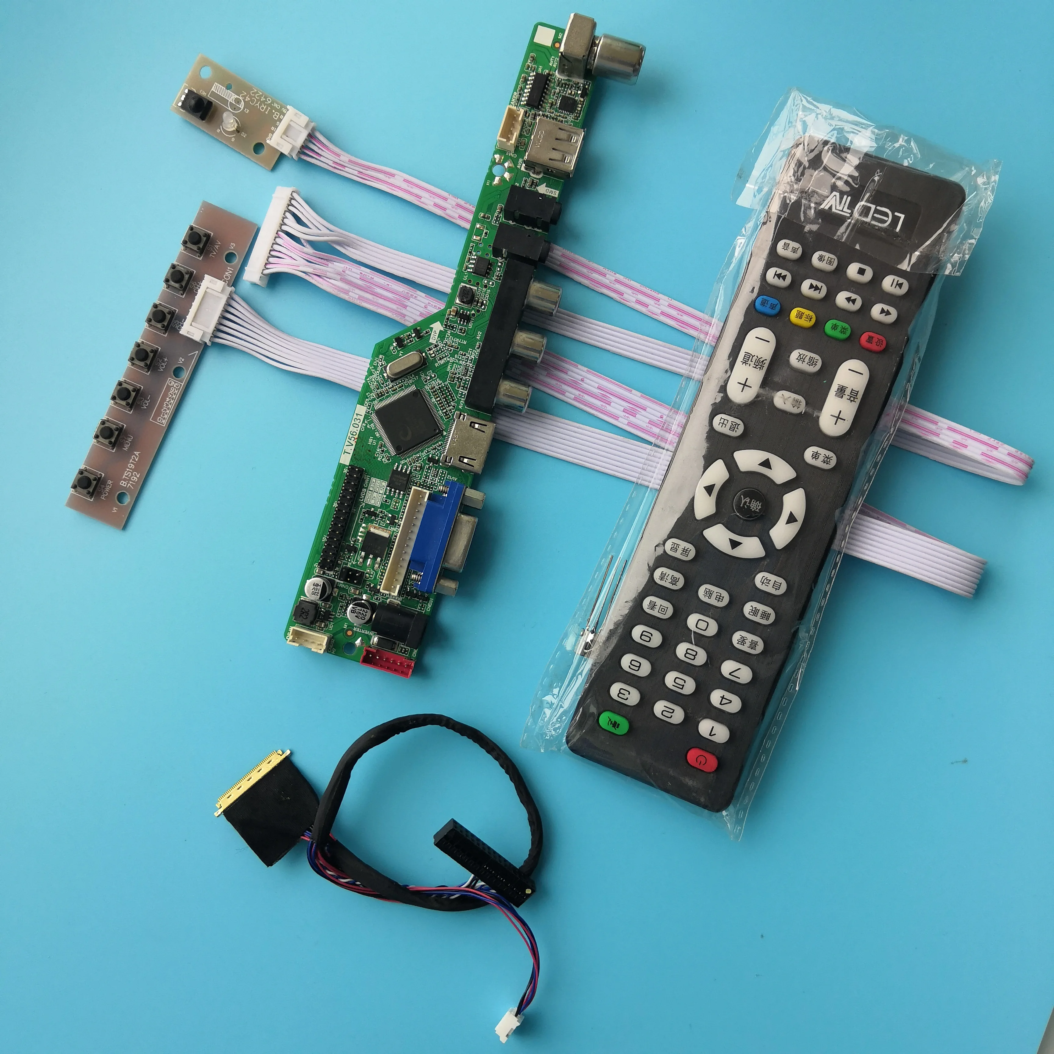 Комплект для N156BGE-L62 контроллер плата драйверная Экран панель USB ЖК-дисплей